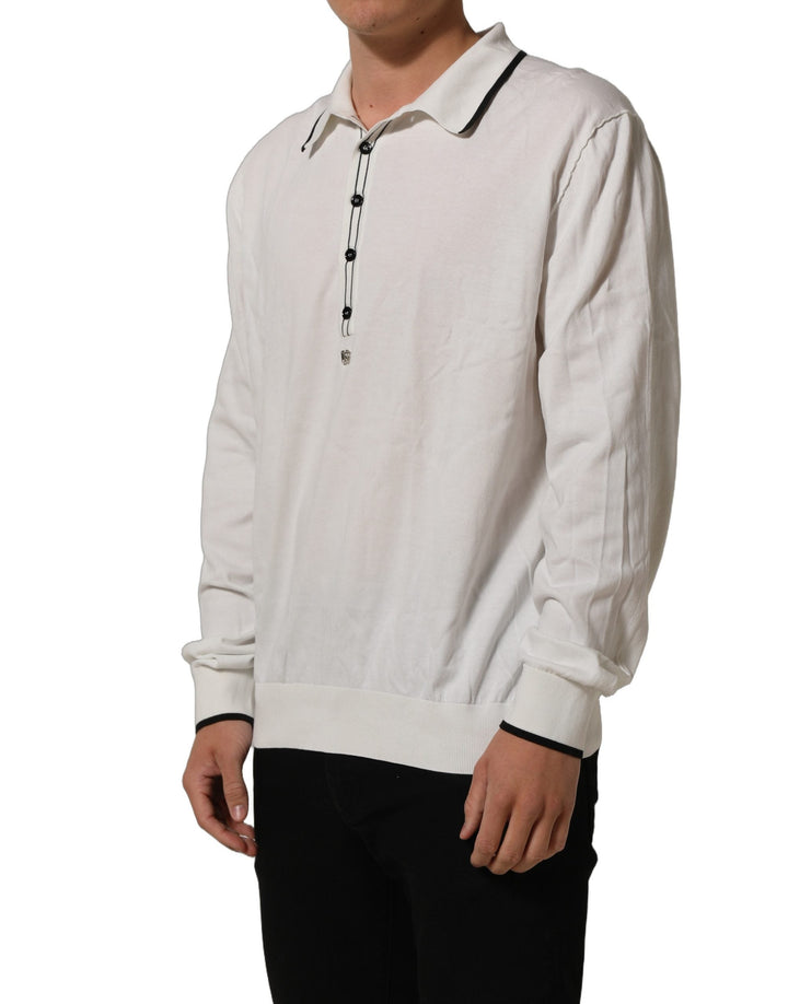 Dolce &amp; Gabbana Black Leaf Print Silk Men Crew Neck T-shirt