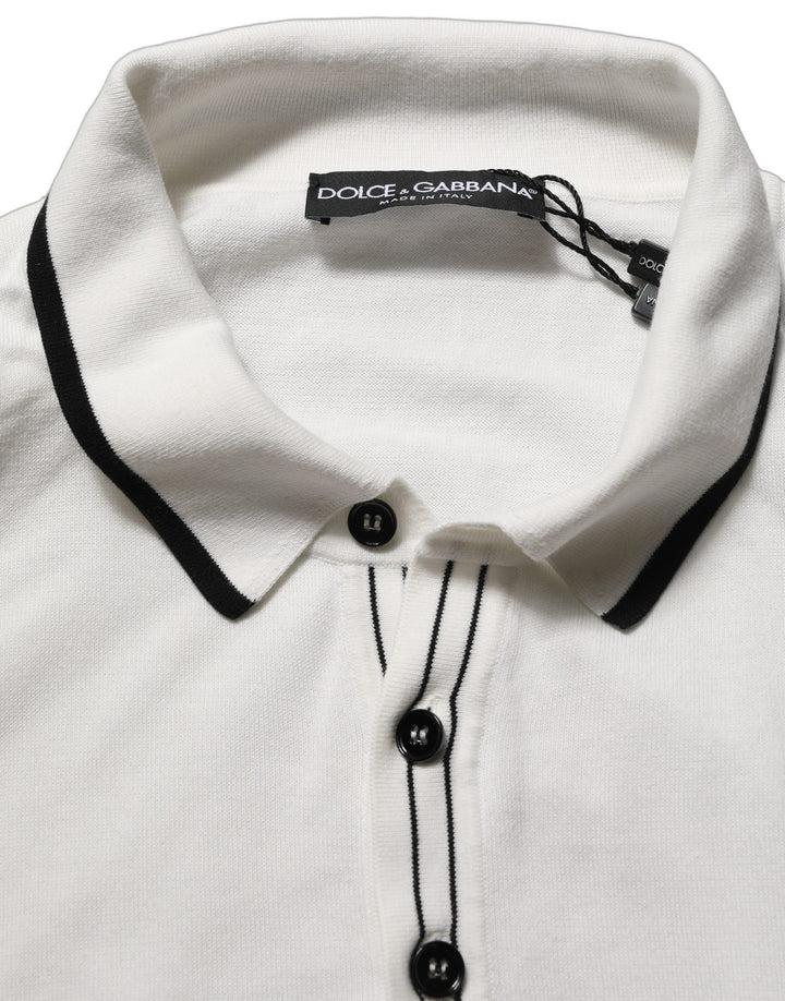 Dolce &amp; Gabbana Black Leaf Print Silk Men Crew Neck T-shirt