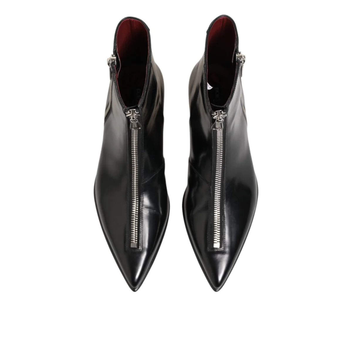 Dolce and Gabbana Black Leather Chelsea Ankle Boots &