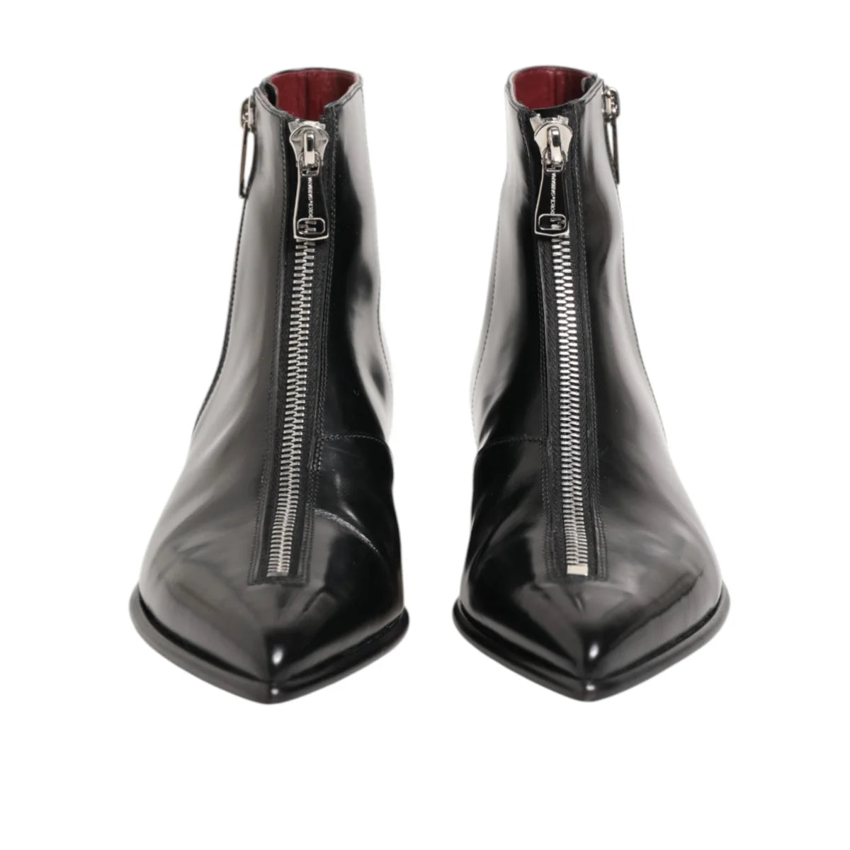 Dolce and Gabbana Black Leather Chelsea Ankle Boots &