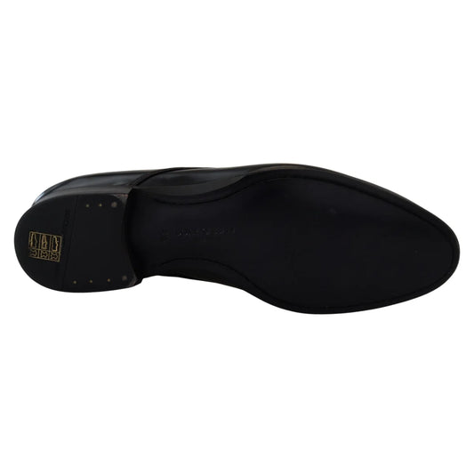 Dolce & Gabbana Black Leather Formal Dress Shoes