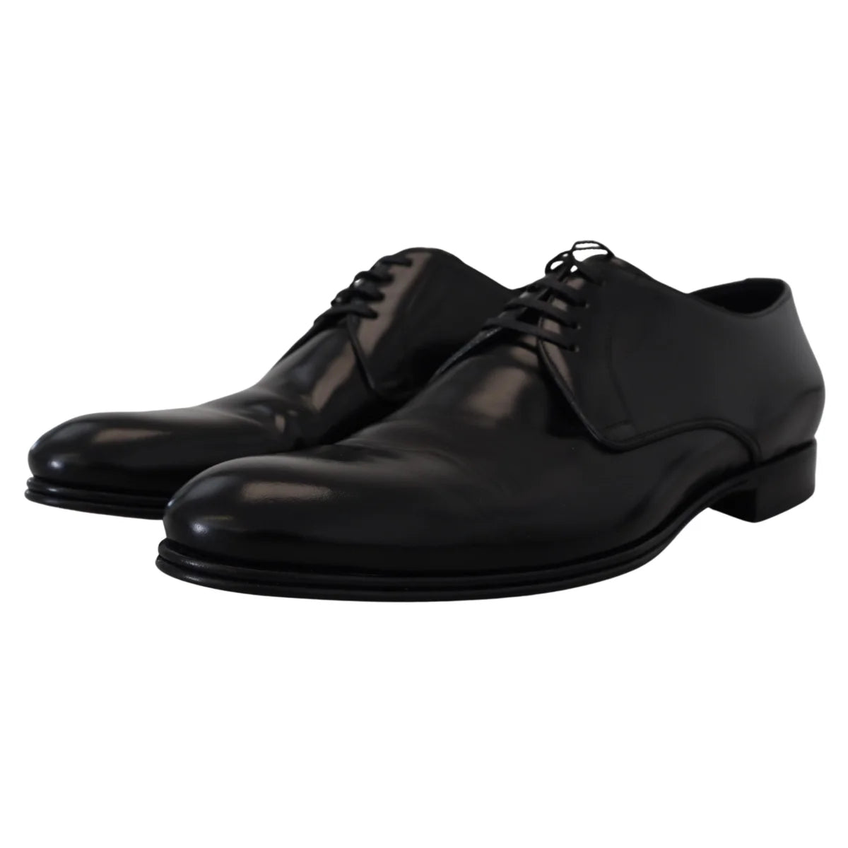 Dolce & Gabbana Black Leather Formal Dress Shoes