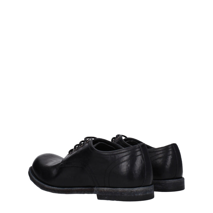 Dolce &amp; Gabbana Black Leather Oxfords and Derbies