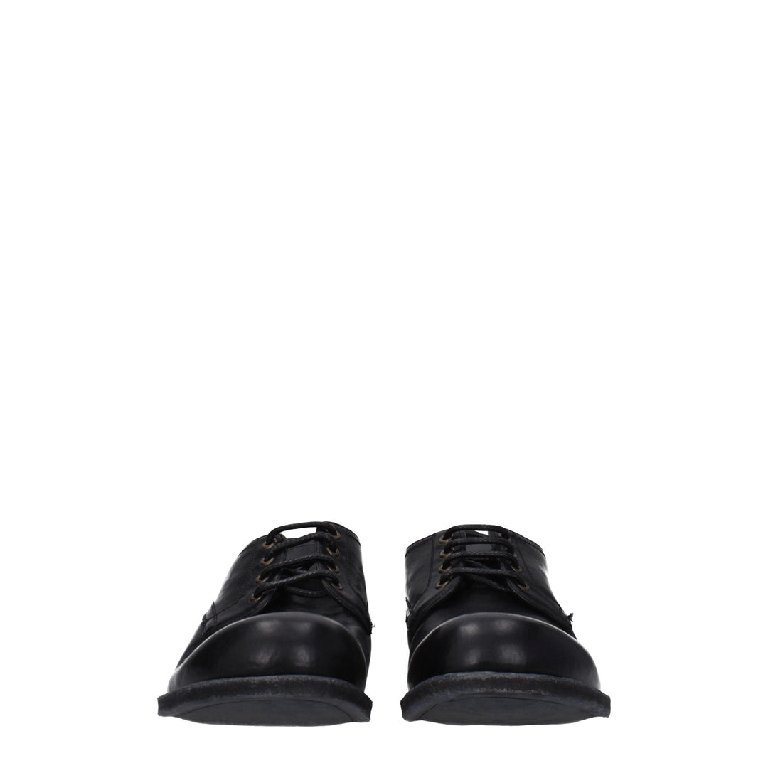 Dolce &amp; Gabbana Black Leather Oxfords and Derbies