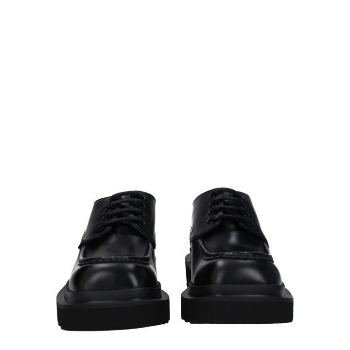 Dolce & Gabbana Black Leather Oxfords And Derbies