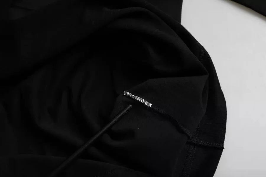 Dolce &amp; Gabbana Black Logo Embossed Cotton Crew Neck T-shirt