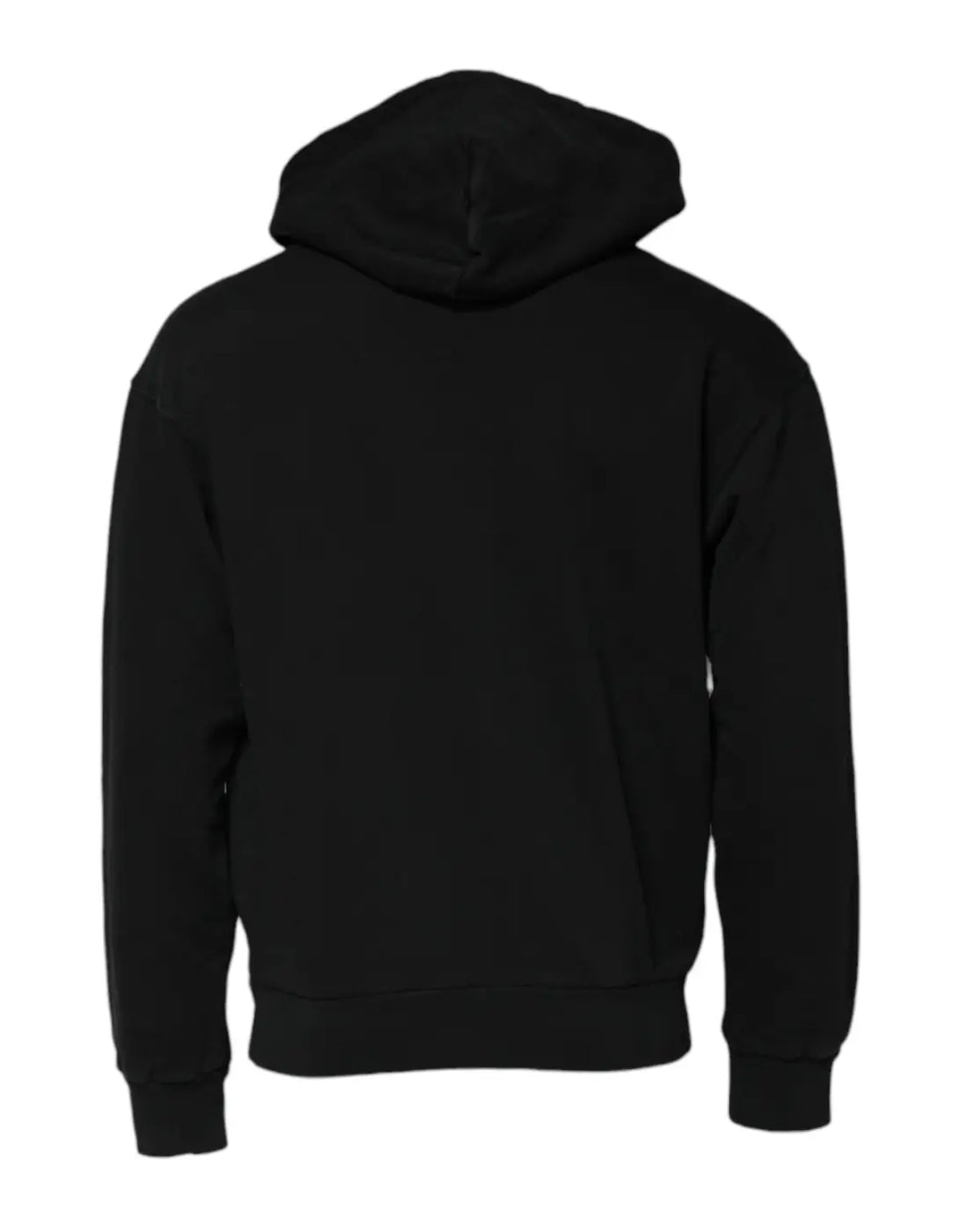 Dolce &amp; Gabbana Black Logo Full Zip Hooded Men Sweatshirt Sweater
