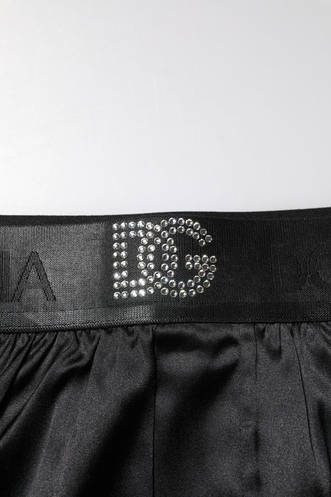Dolce &amp; Gabbana Black Logo Waist Regular Boxer Shorts Underwear
