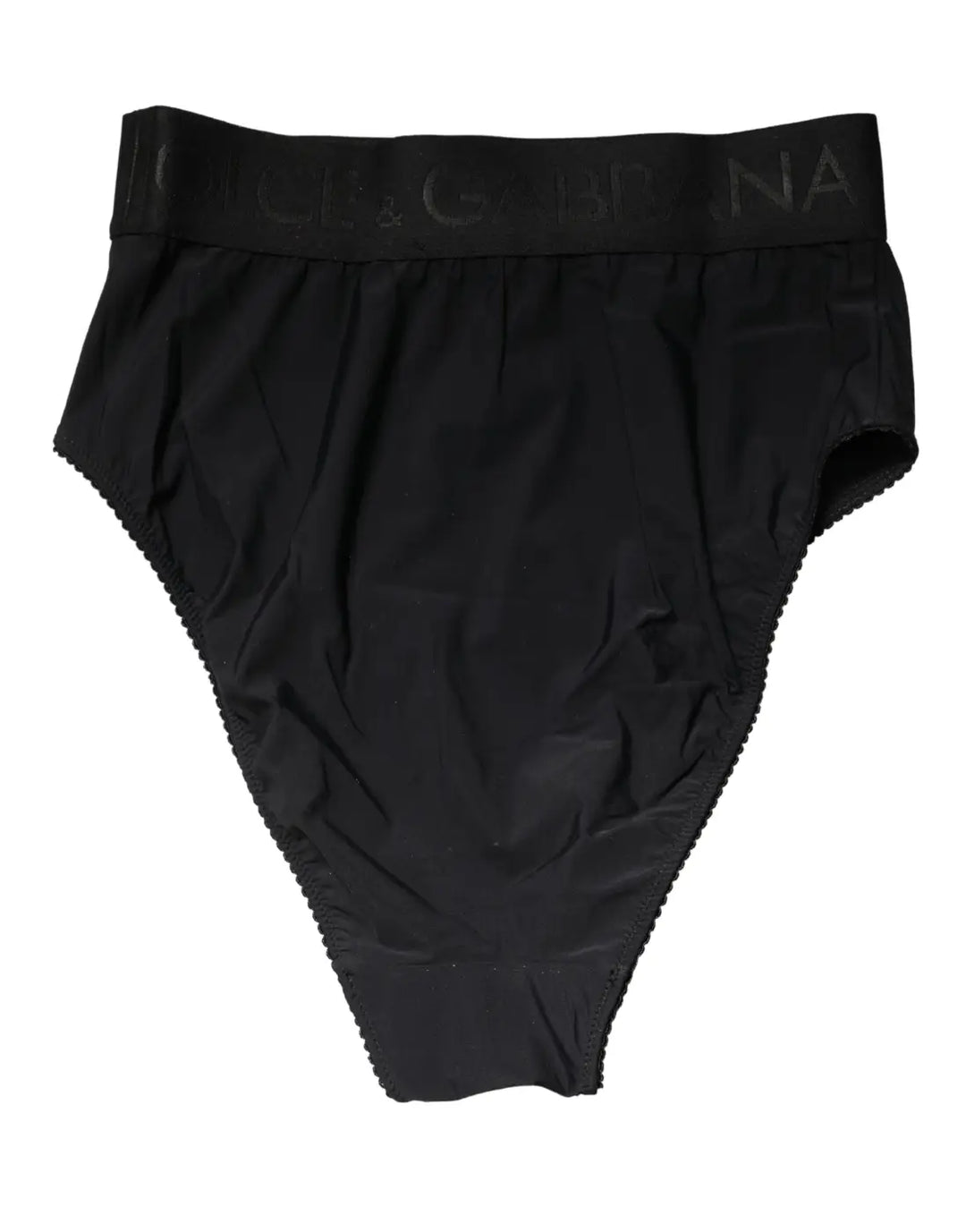 Dolce &amp; Gabbana Black Logo Waistband High Brief Underwear