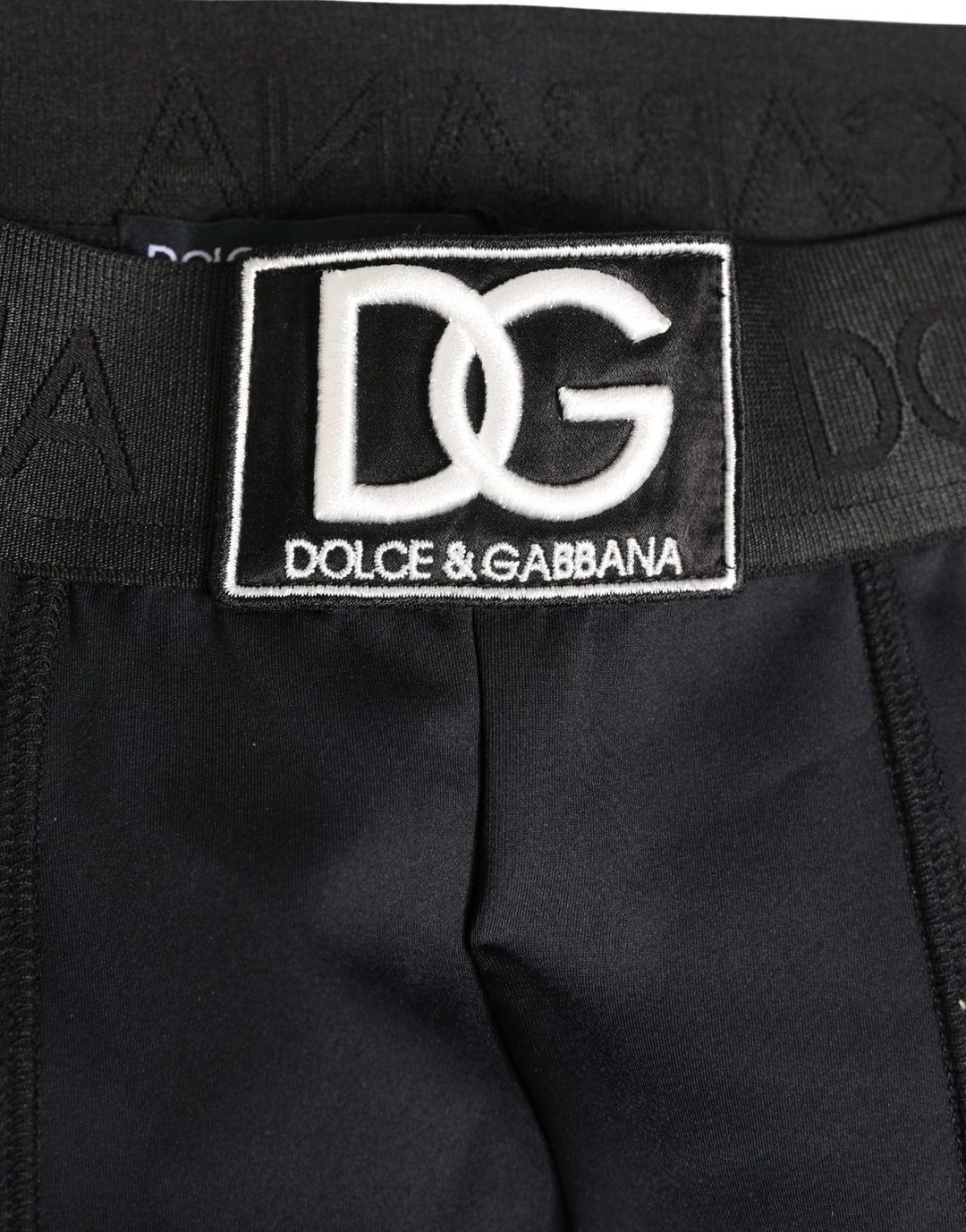 Dolce &amp; Gabbana Black Logo Waistband Men Boxershorts Underwear