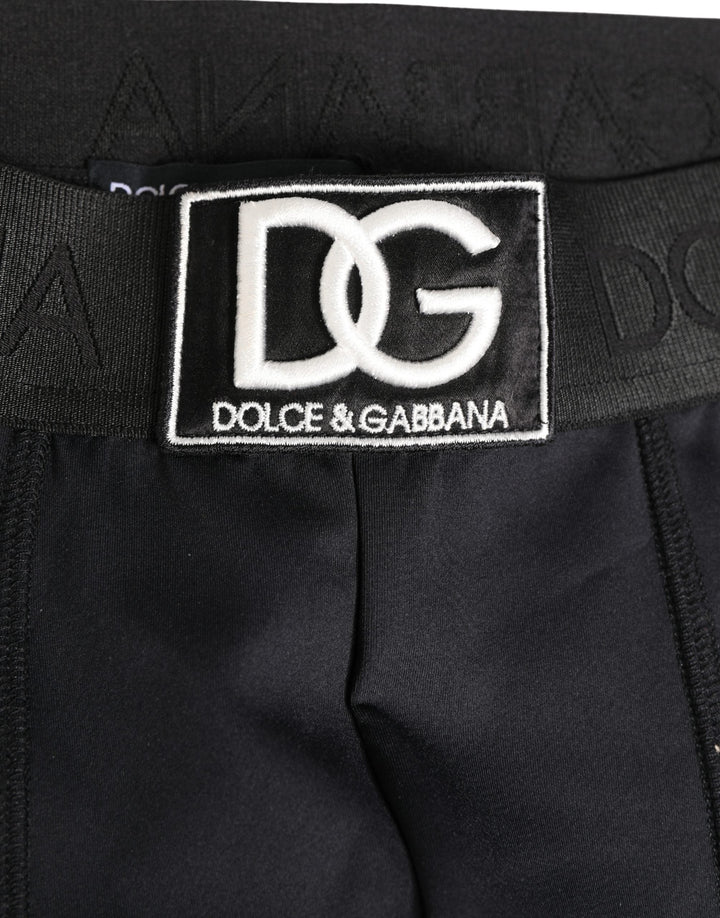 Dolce &amp; Gabbana Black Logo Waistband Men Boxershorts Underwear