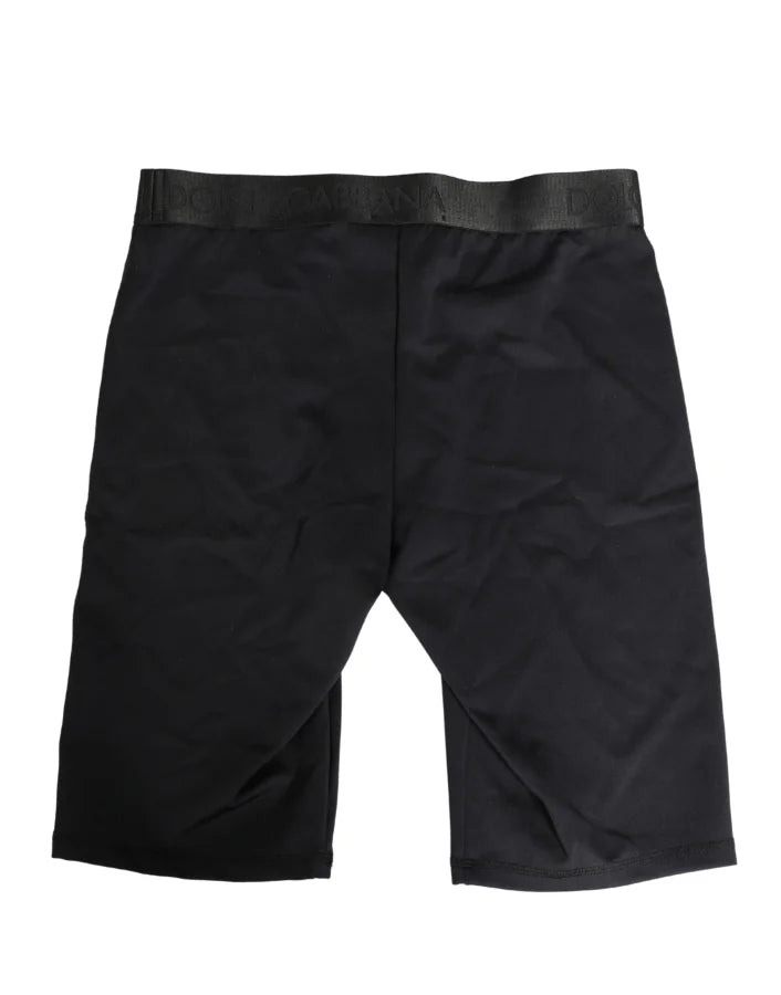 Dolce &amp; Gabbana Black Logo Waistband Men BoxerShorts Underwear