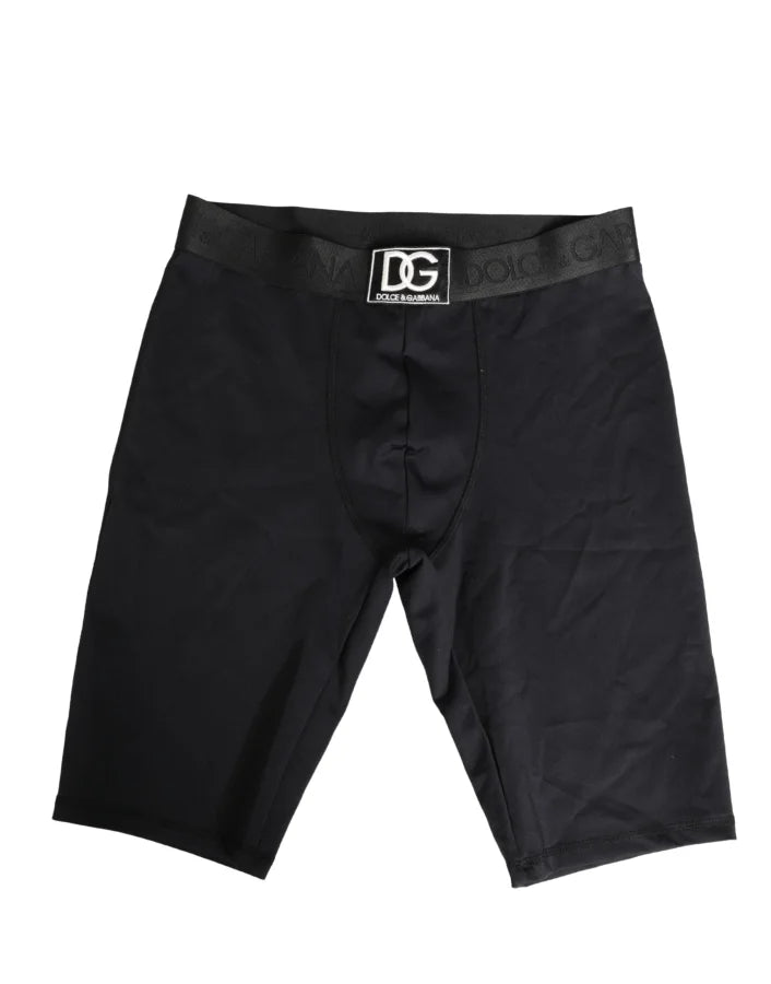 Dolce &amp; Gabbana Black Logo Waistband Men BoxerShorts Underwear