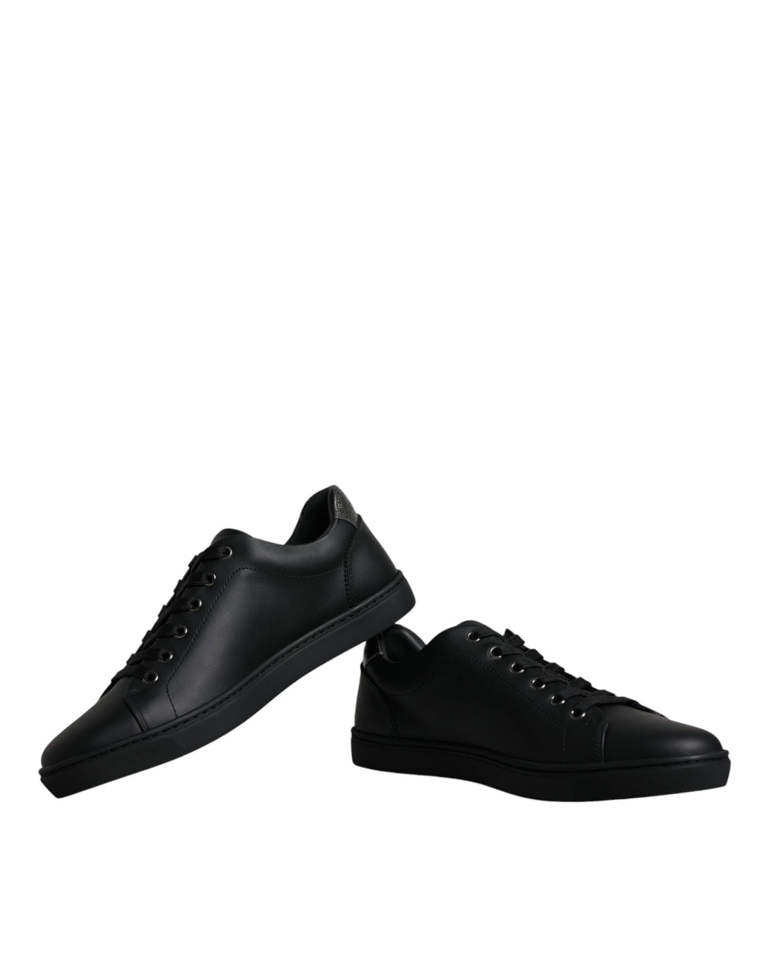 Dolce &amp; Gabbana Black London Sacred Heart Men Sneakers Shoes