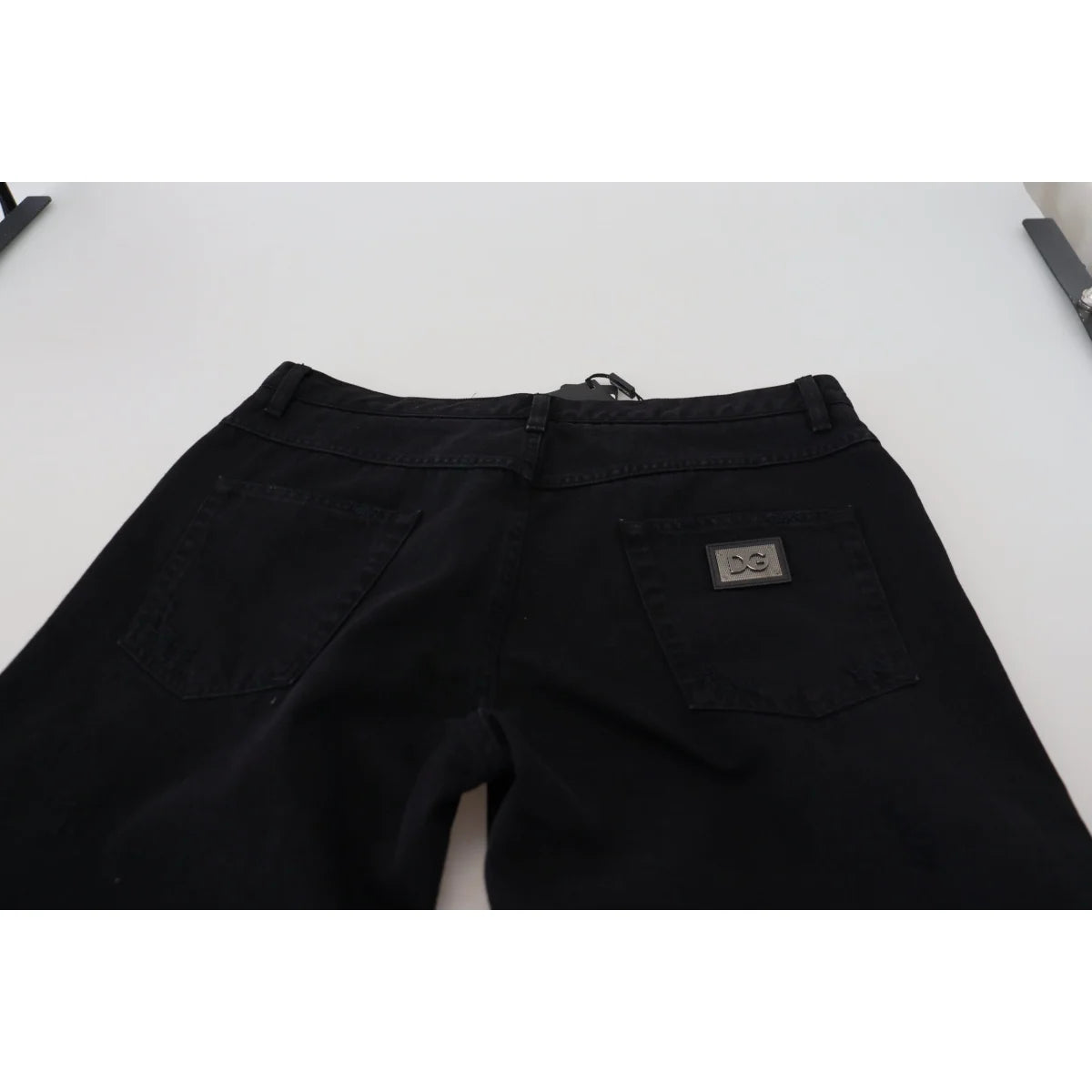 Dolce & Gabbana Black Loose Regular Torn Cotton Jeans