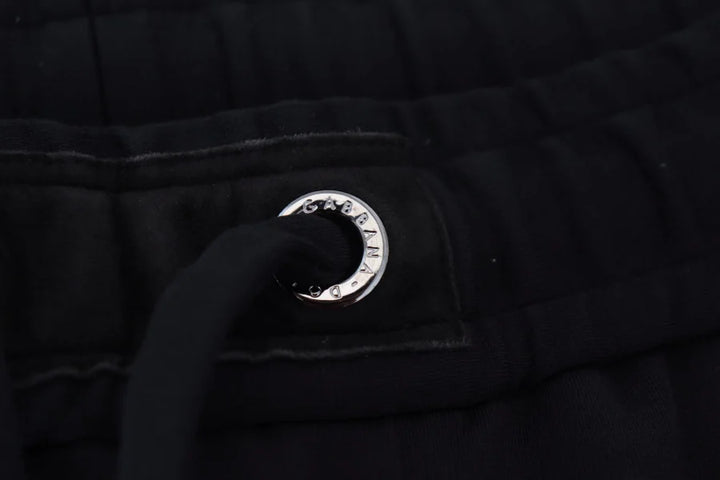 Dolce &amp; Gabbana Black Mens Sport Wool Sweatpants Pants