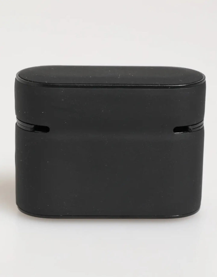 Dolce &amp; Gabbana Black Mint Rubber Logo Embossed Accessory Airpods Case