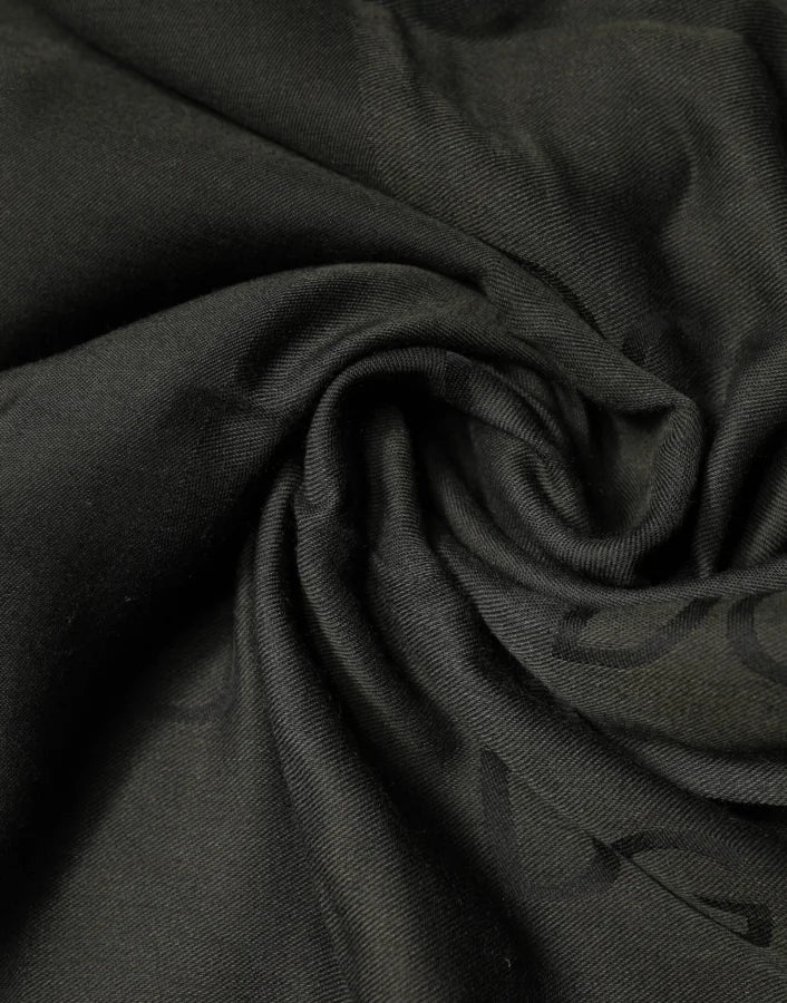 Dolce &amp; Gabbana Black Modal Neck Wrap Men Shawl Scarf