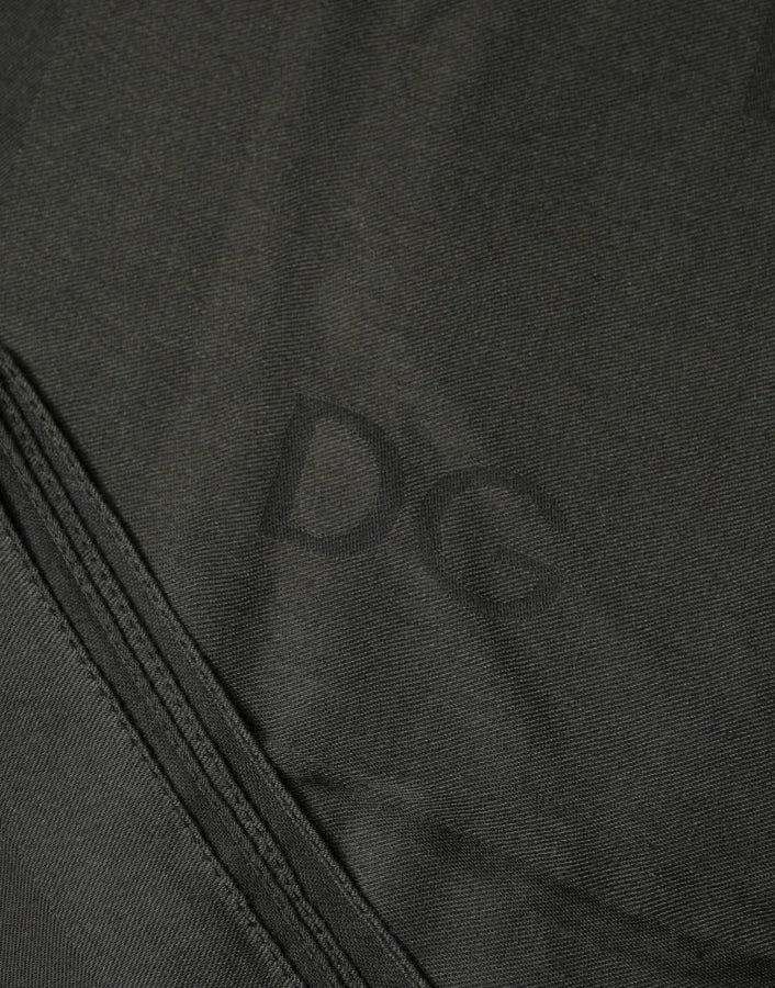 Dolce &amp; Gabbana Black Modal Neck Wrap Men Shawl Scarf