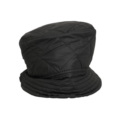 Dolce & Gabbana Black Nylon Bucket Hat Designer Style