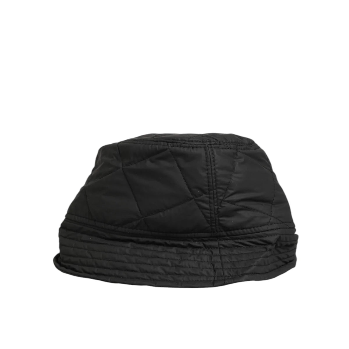 Dolce & Gabbana Black Nylon Bucket Hat Designer Style