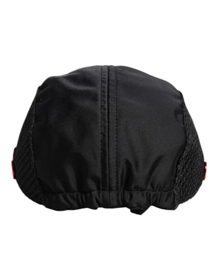 Dolce &amp; Gabbana Black Nylon DG Logo 6 Panels Baseball Cap