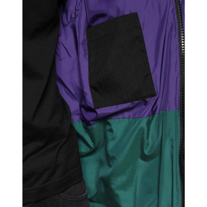 Dolce Gabbana Black Nylon DG Logo Padded Jacket Authentic Luxury &