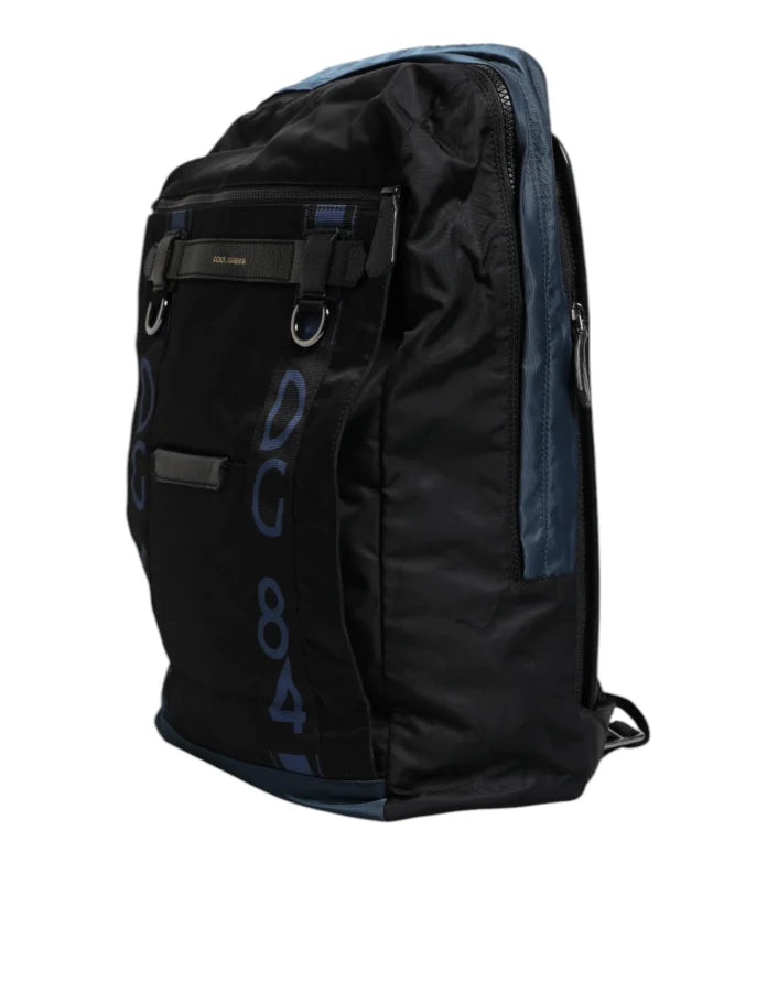 Dolce &amp; Gabbana Black Nylon DG Logo School Backpack Bag
