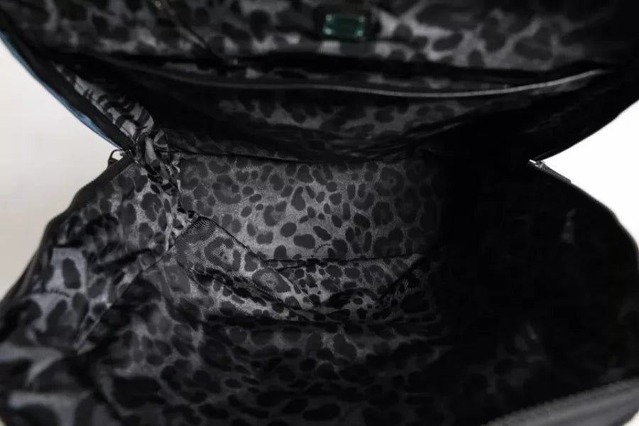Dolce &amp; Gabbana Black Nylon DG Logo School Backpack Bag