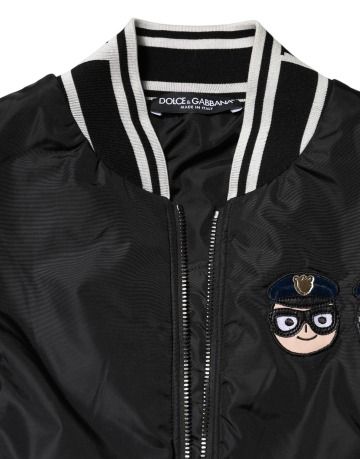 Dolce &amp; Gabbana Bomber Jackets - Black Nylon 