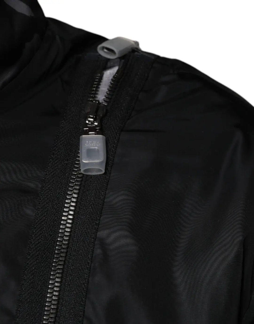 Dolce &amp; Gabbana Black Nylon Full Zip Men Bomber Jacket