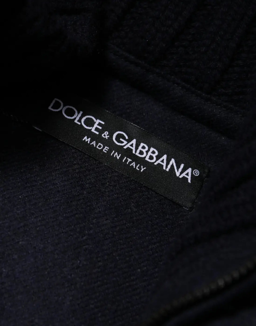 Dolce &amp; Gabbana Black Nylon Hooded Puffer Men Coat Jacket