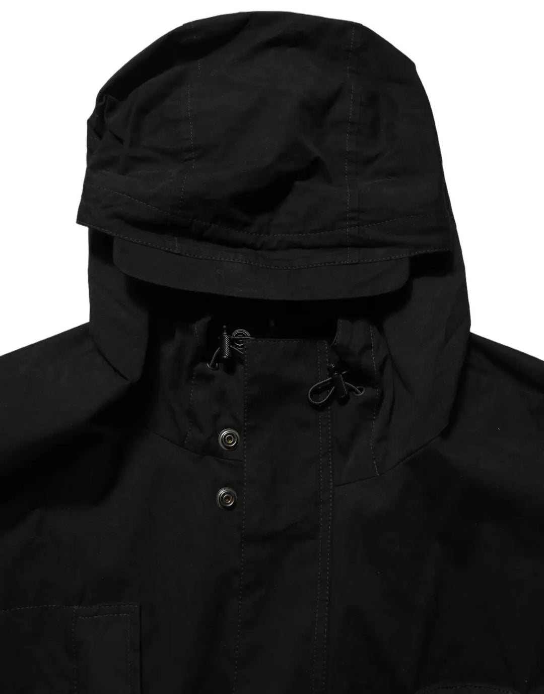 Dolce &amp; Gabbana Black Nylon Men Hooded Windbreaker Jacket