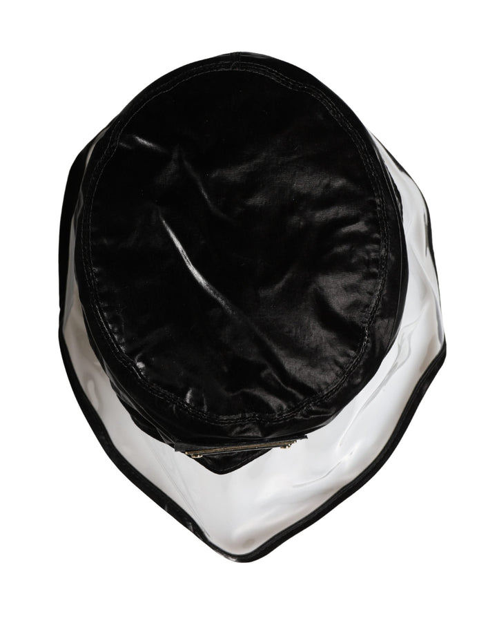 Dolce &amp; Gabbana Black Nylon Plastic Fisherman Bucket Capello Hat