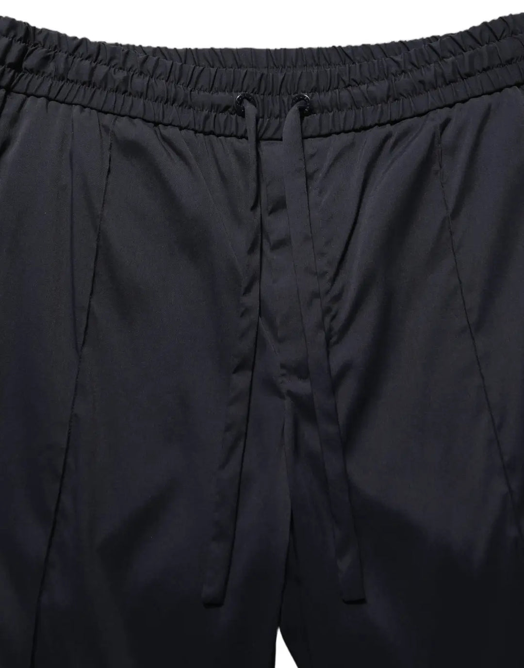 Dolce &amp; Gabbana Black Nylon Straight Jogger Sweatpants Pants