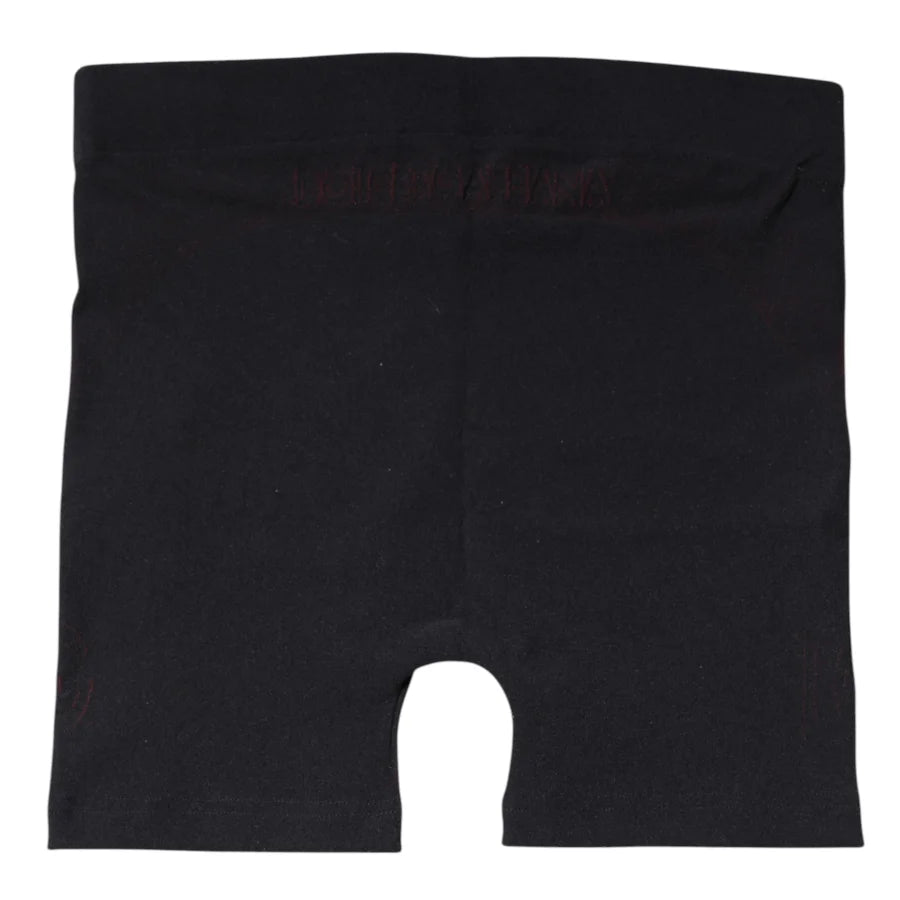 Dolce &amp; Gabbana Black Nylon Stretch Boxer Shorts Underwear
