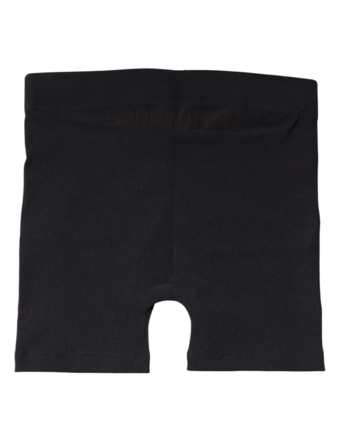 Dolce &amp; Gabbana Black Nylon Stretch Boxer Shorts Underwear