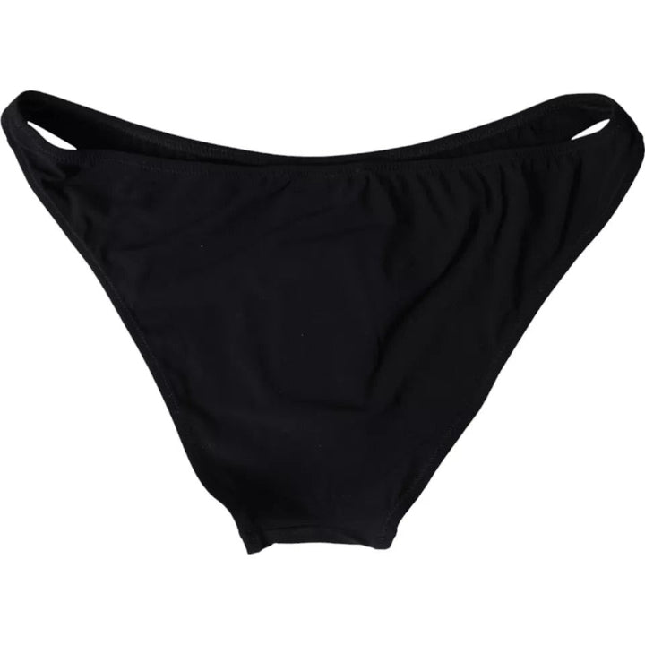 Dolce &amp; Gabbana Black Nylon Swimwear Beachwear Bottom Bikini - Women’s Classic Bikinis