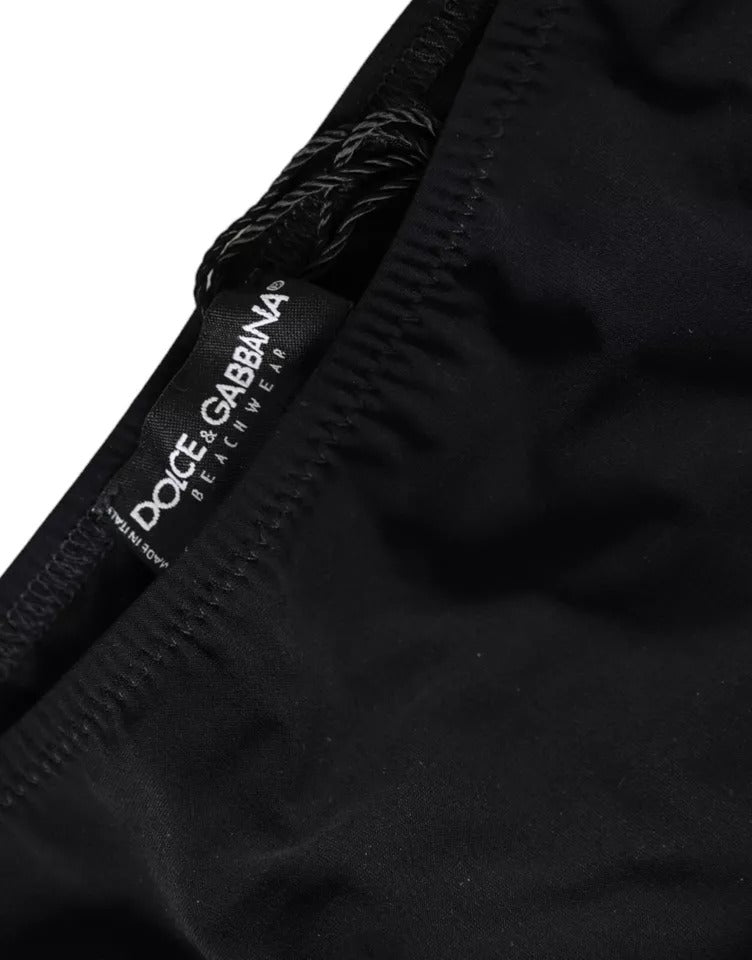 Dolce &amp; Gabbana Black Nylon Swimwear Beachwear Bottom Bikini - Women’s Classic Bikinis