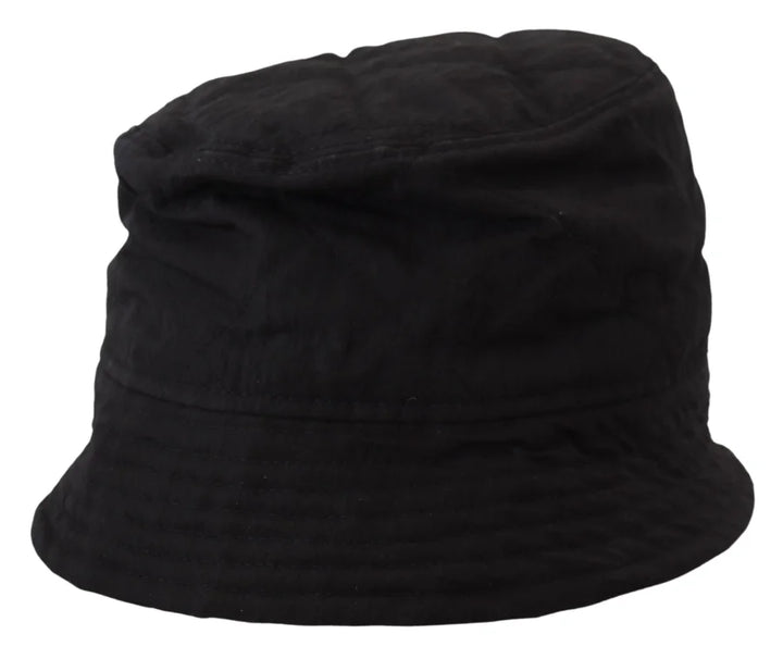 Dolce &amp; Gabbana Black Nylon Women Bucket Cap Hat