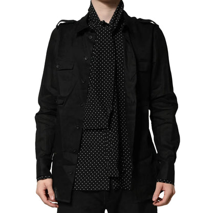 Dolce & Gabbana Black Polka Dot Casual Shirt for Effortless Style