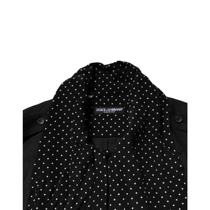 Dolce & Gabbana Black Polka Dot Casual Shirt for Effortless Style