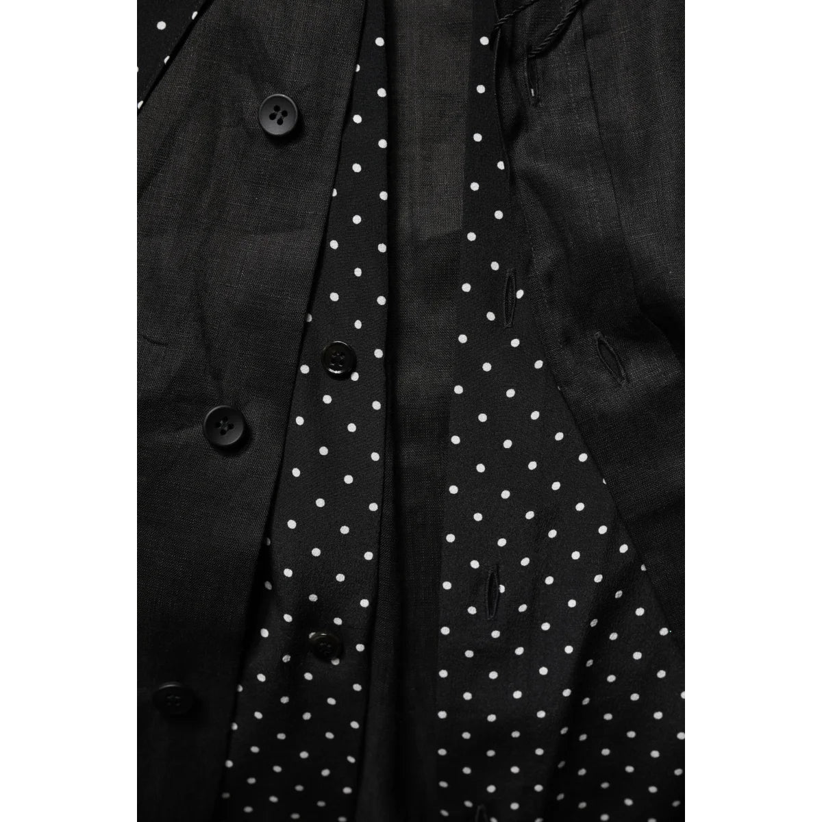 Dolce & Gabbana Black Polka Dot Casual Shirt for Effortless Style