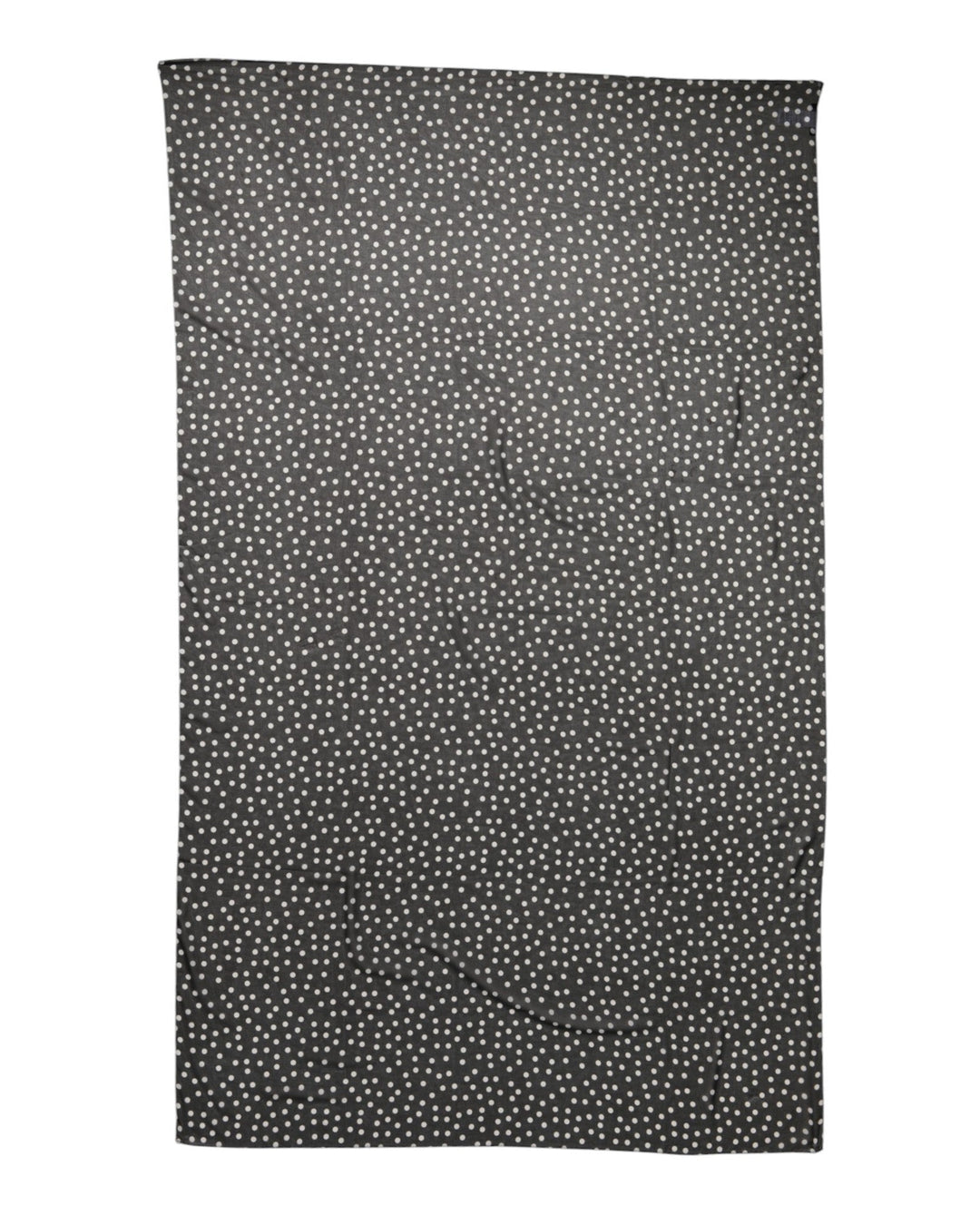 Dolce &amp; Gabbana Black Polka Dots Polyester Wrap Shawl Scarf