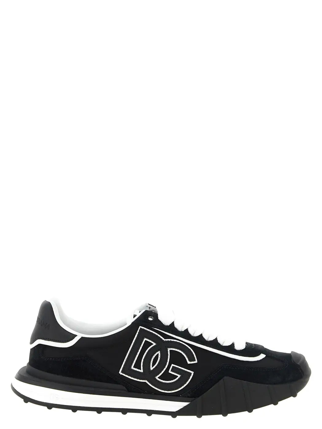 Dolce &amp; Gabbana Black Polyamide Athletic Sneakers