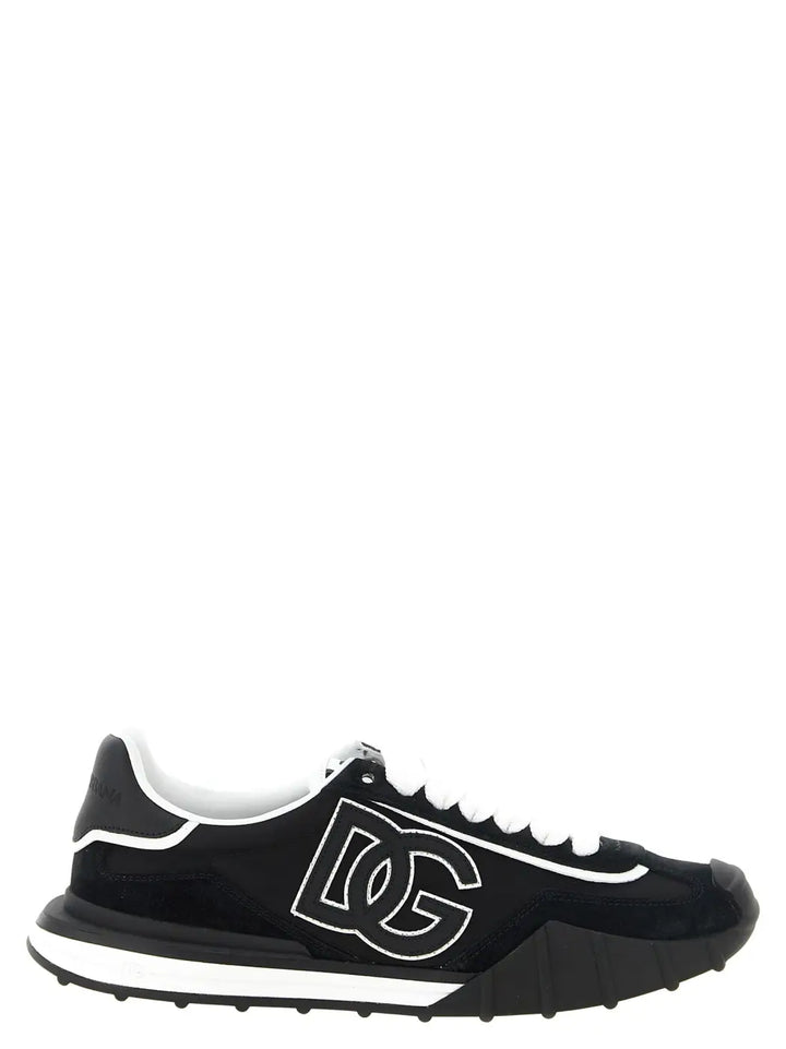 Dolce &amp; Gabbana Black Polyamide Athletic Sneakers
