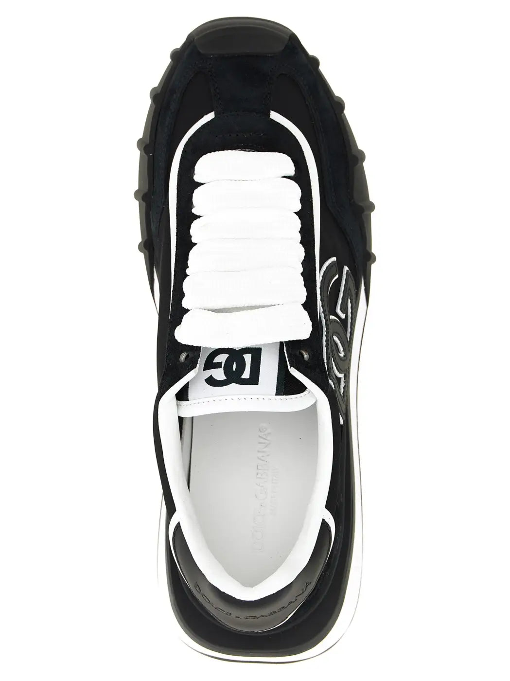 Dolce &amp; Gabbana Black Polyamide Athletic Sneakers