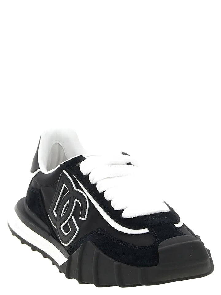 Dolce &amp; Gabbana Black Polyamide Athletic Sneakers
