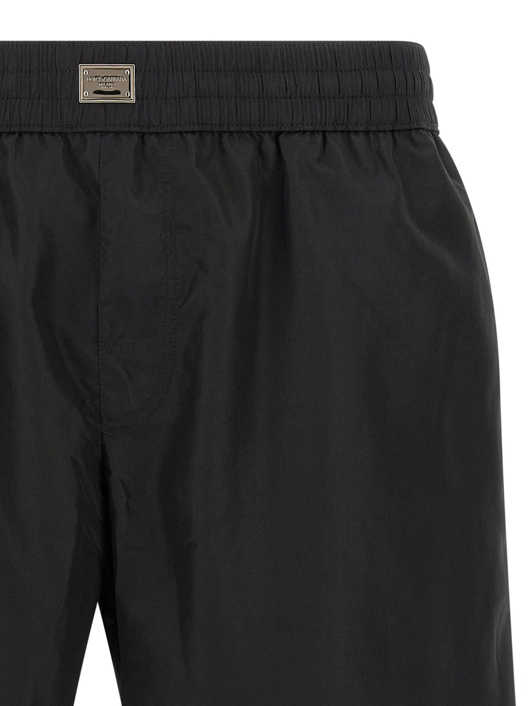 Dolce &amp; Gabbana Black Polyamide Swim Shorts