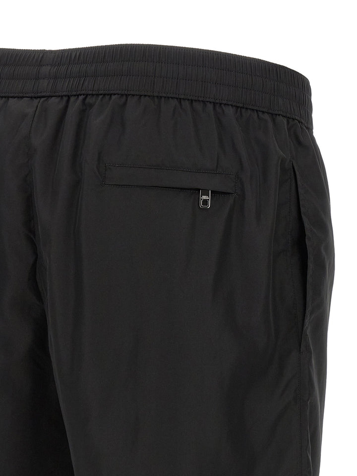 Dolce &amp; Gabbana Black Polyamide Swim Shorts